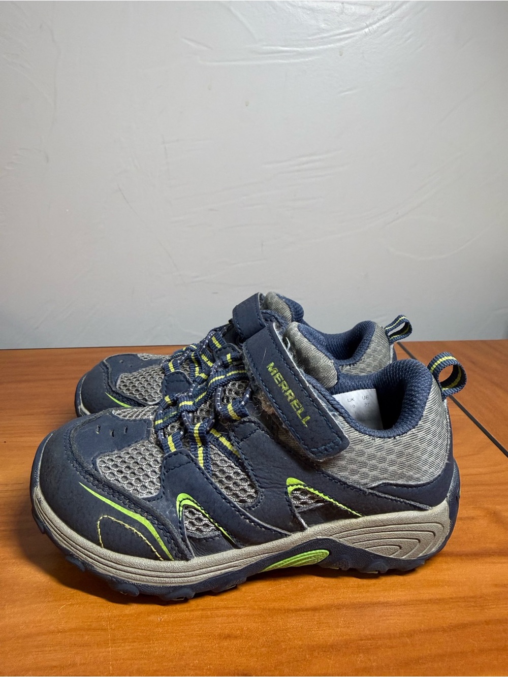 Merrell Trail Chaser Kids Blue Green Grey Sneaker Hiking Comfort Outdoor 10M